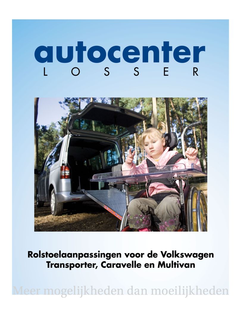 voorpagina van folder 'Rolstoelaanpassingen voor de Volkswagen'